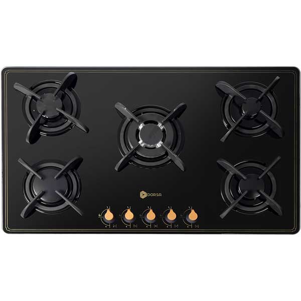 اجاق گاز شیشه ای درسا مدل آنتیک DG2109-5M