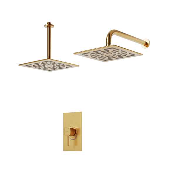 دوش توکار شودر مدل رومر  BRASS تیپ یک