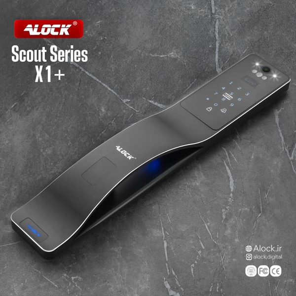 قفل اثر انگشتی و دستگیره تشخیص چهره ALOCK مدل Scout series (X1+)