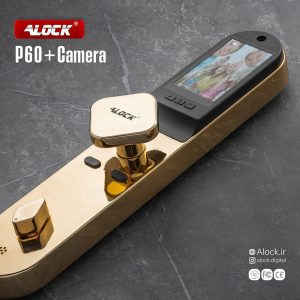 دستگیره چشمی دار و قفل اثر انگشتی دیجیتال ALOCK مدل P60+ Camera G
